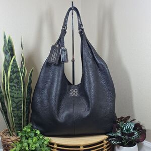 Coach Julia Leather Op Art Hobo